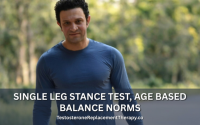 Single leg stance test, age based balance norms
